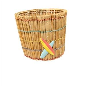 Wicker Rattan Beach Tiki House Decorative Basket Surfbord Summer